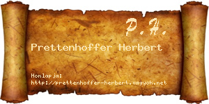 Prettenhoffer Herbert névjegykártya